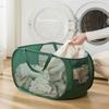 1PC Foldable Laundry Bag Extra Large Mesh Dirty Clothes Hamper with Handles for Bedroom Bathroom Storage Organizer Collapsible