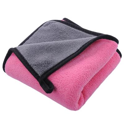 Ultra Fine Fiber Soft Car Double-Sided Dual Color Cleaning Towel