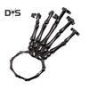 Halloween Hands Bracelet Skeleton Hand Ghost Claw Punk Exaggerated Style Adjustable Elastic Cord Spooky Skull Fingers Wristband Unisex Holiday Prop