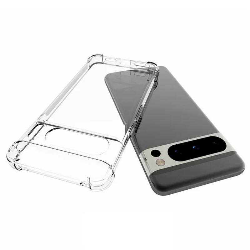 For Google Pixel 8 Pro Clear TPU Case WANLONFENG TM Series 2.0mm Phone Back Cover