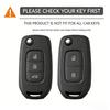 Silicone Car Flip Key Case Cover for Renault Kwid 2026 Kadjar Captur Megane Sandero Stepway Logan Clio 5 2026 Arkana 2020 2026