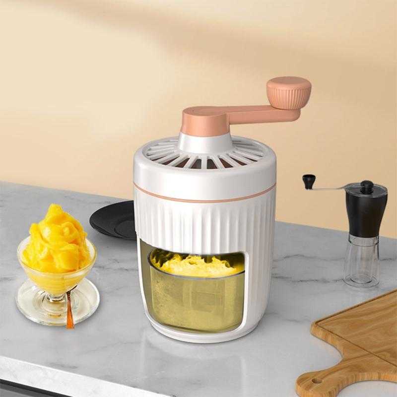 Eisraspelmaschine Manuelle Eiszerkleinerer Manuelle Eiszerkleinerungsgeräte Manuelle Eisraspel Handkurbel Eiswerkzeug für Eis