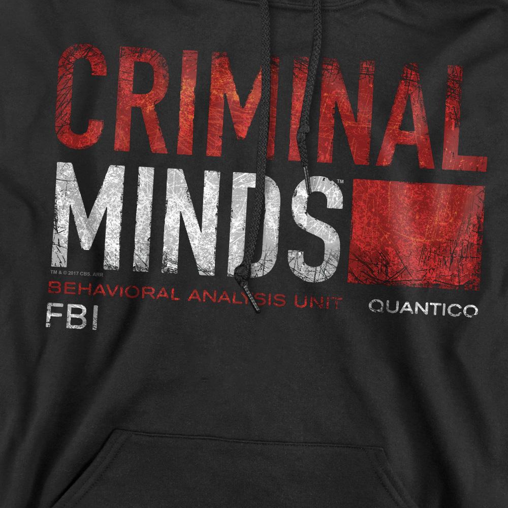 Criminal Minds Mens Title Card Hoodie