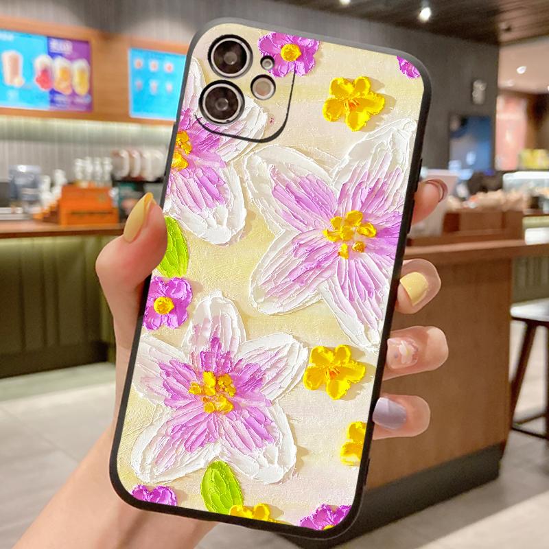 Pattern Phone Case For Samsung Galaxy A71 A51 A31 A11 A70 A50 A50S A30S A01 A21S A10 A20 A30 Flower TPU Silicone Back Cover Case