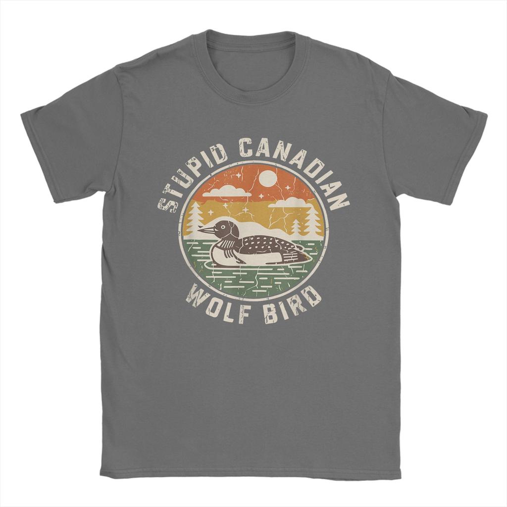 2026 SpringSummer Foolish Canadian Wolf Bird Funny Funny Cotton Y2K Breathable Novel Design Tshirt