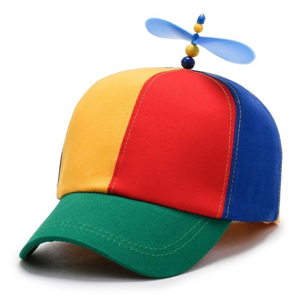 Rainbow Baseball Cap Funny Sun Cap Kids Boys Girls Snapback Hat