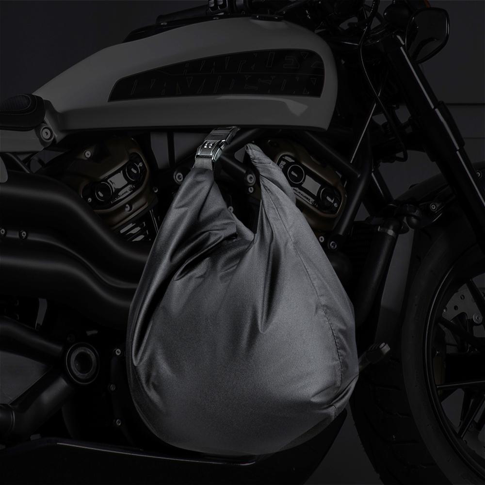 Motorcycle Helmet Bag, Foldable Waterproof Oxford Fabric Helmet Storage Bag with Combination Lock 30L Large Capacity