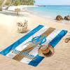 Olympique Marseille FC Personalized Printed Beach Towel Soccer Logo Support Custom Name Text Absorbent Towel For Sport Travel Special Gift
