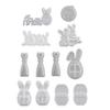 Rabbit Mold 3D Bunny Pattern Silicone Mold Resin Casting Flexible Reusable Epoxy Mold DIY Crafts Easter Gift Making Mold Spring