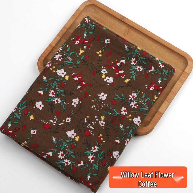 Retro-Style Cotton & Linen Ethnic Print Fabric for Tablecloths, Curtains, Bohemian Clothing - Yunnan Lijiang Design