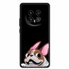 Phone Case For Honor Magic8 5G Soft TPU Black Silicone Cover For Honor Magic 8 2025 Case Coque Cartoon Flowers Protective Funda