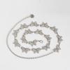 New Metal Sweet Woman Waist Chain Spring Skirt Versatile Heavy Industry Young Elegant Rhinestone Butterfly Waist Chain