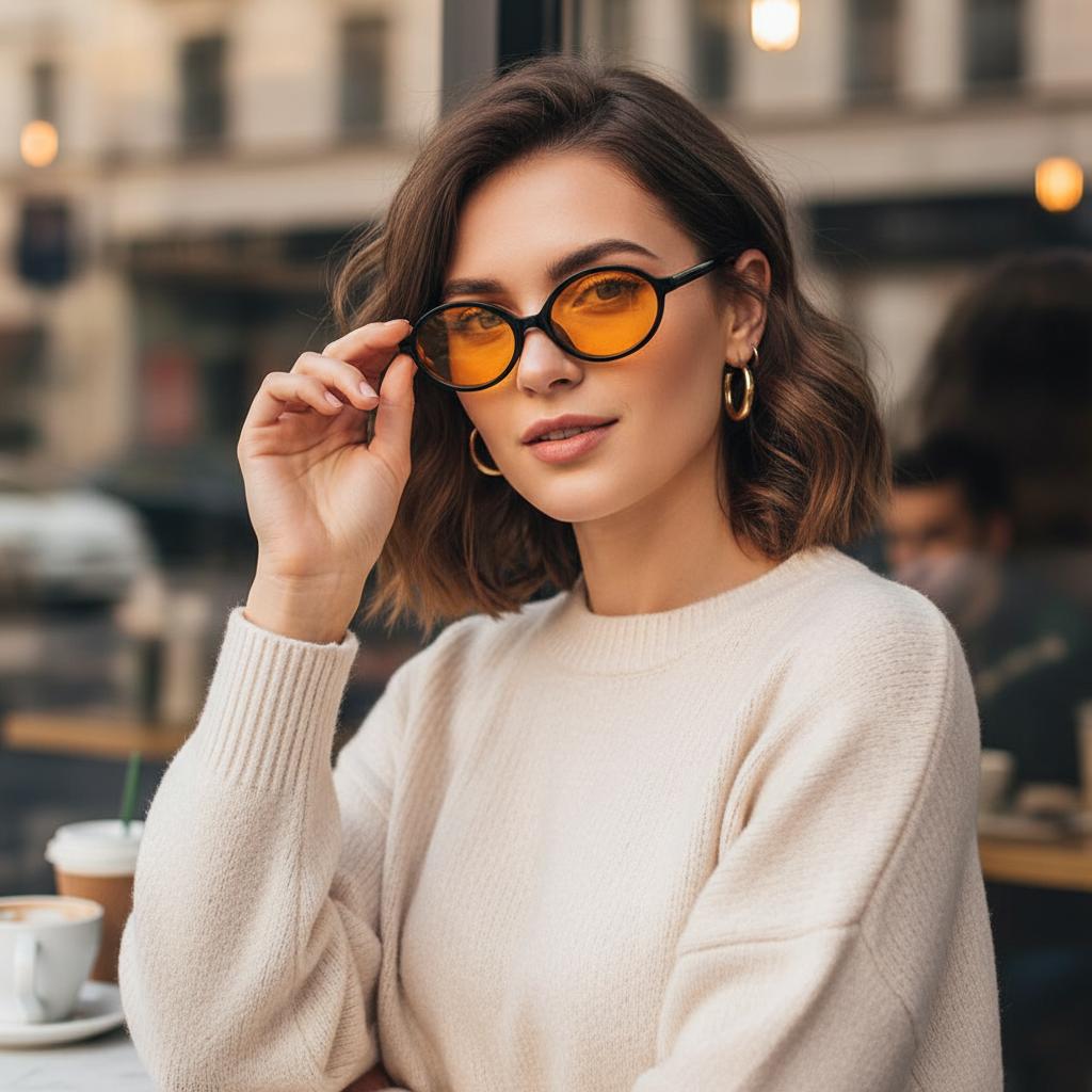New Small Frame Small Round Sunglasses UV400 Protection Plastics Oval Sunglasses Travel Eyeglasses for Men Women