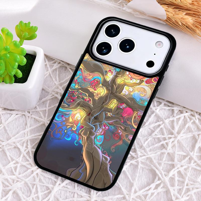Hot Sell Spiritual Trippy Psychodelic Phone Case for iPhone 17 Air 16 15 11 12 14 13 Pro Max Shockproof Cover