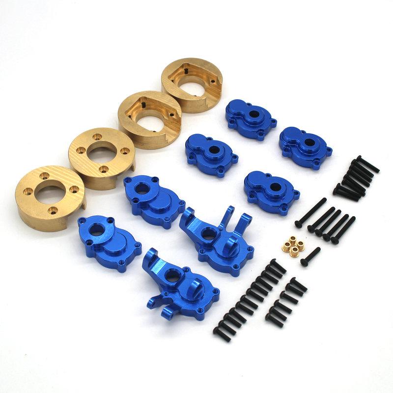 Metal Portal Axle Gear Housing Brass Weight For Absima CR1.8 Yucatan CR3.4 SHERPA YK4082 YK4102 1/8 1/10 RC Car Upgrade Parts