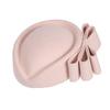 Vintage Wool Pillbox Hat with Bow, Light Pink, Formal Church Wedding Fascinator, Women's Special Occasion Headwear