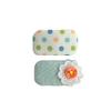 Children's Heart Floral Oval Hair Clip - Sweet Girls' Bow Hairpin