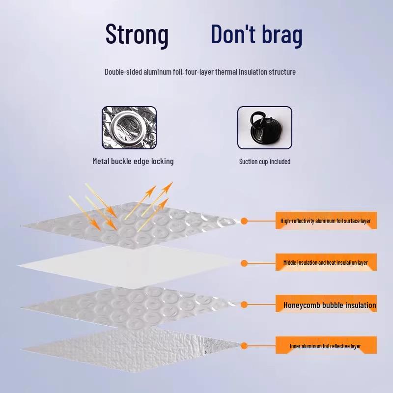 Front Windshield Sunshade: Light-Blocking Heat Insulation for Car Windows