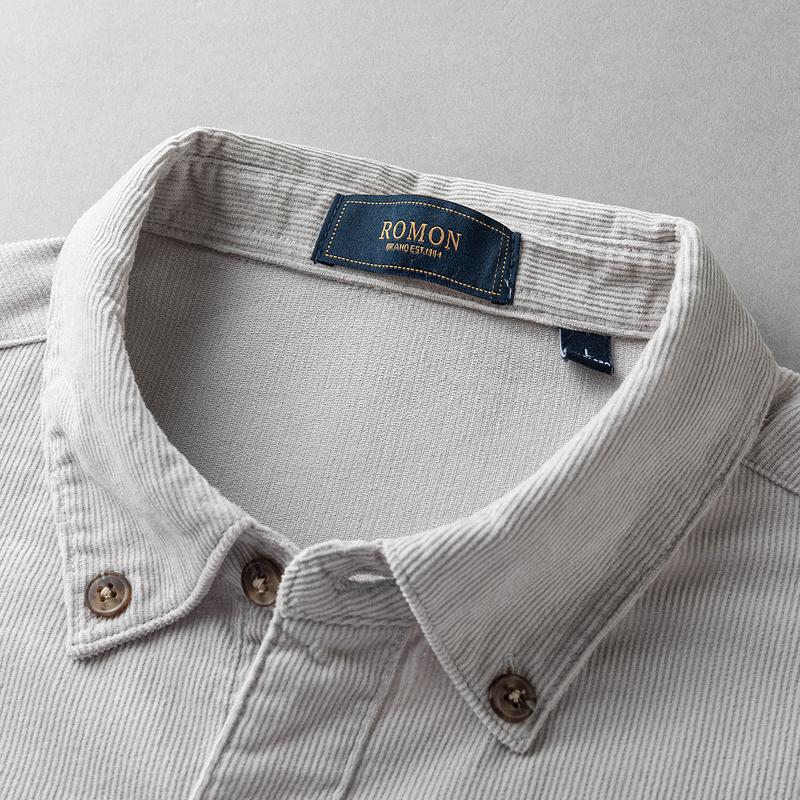 Casual Long-Sleeved Cotton Shirt for Men