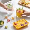 Shape Ice Cube Tray with Lid Carrot Shape 6-Cavity Food-Grade Silicone Mold