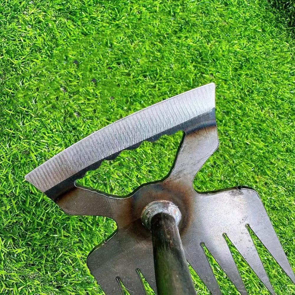 5/6/11 Tines Hand Weed Remover Handle Manual Loose Soil Weeder Puller Tool Weeding Machine Farming Garden Planting Shovel