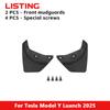 TEKSY For Tesla New Model Y Juniper 2025 2026 2023 2024 Car Wheel Mud Flaps Guards MudFlaps Front Rear Fender TPE Mudguards
