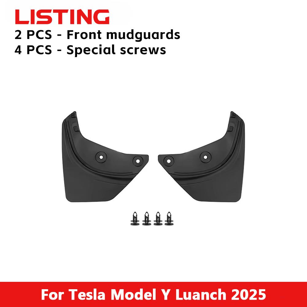 TEKSY For Tesla New Model Y Juniper 2025 2026 2023 2024 Car Wheel Mud Flaps Guards MudFlaps Front Rear Fender TPE Mudguards
