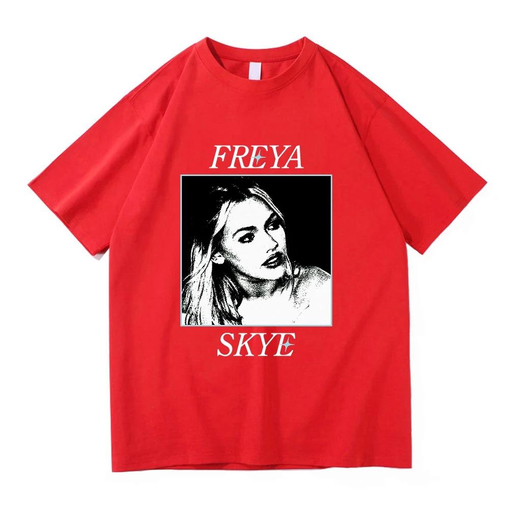 Freya Skye Stars Align Tour Poster Graphic Print Tshirt Men Women Harajuku Highstreet Wind Cotton Top Oversized Summer New Tee