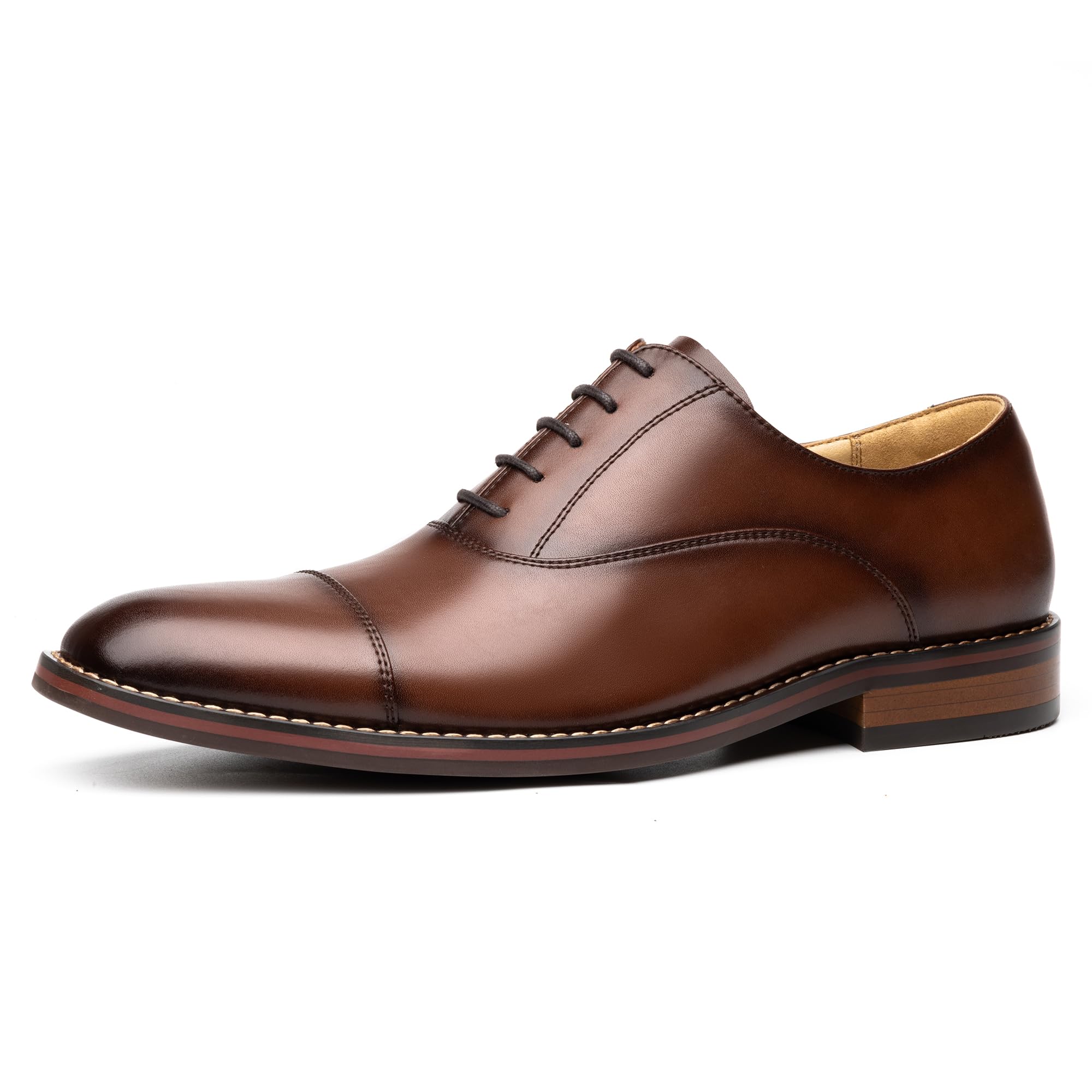 

Foxsense Кожаная Деловая Обувь Премиум Натуральная Легкая и Размер Мужская Обувь, Прямой Мысок, Кожа, Броги, Водонепроницаемая, Формальная, Коричневая, 26.0см,