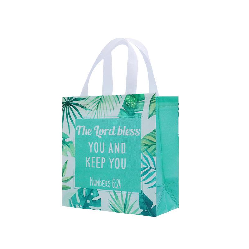 2026 New Product Bible Christmas Party Holiday Flowers Fashion Gifts Tote Bag Non-woven Bag