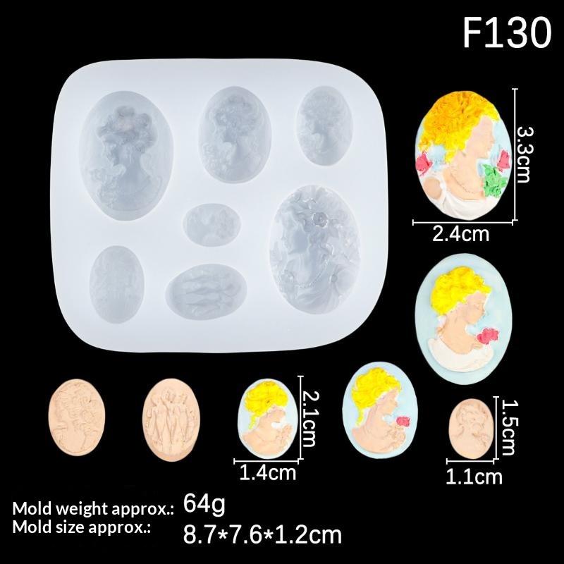 Cameo Collection Portrait Silicone Sugarcraft Mold Fondant Cake Decorating Tools