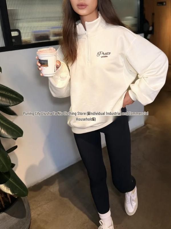 Trendy Autumn/Winter Printed Hip-Hop Versatile Pullover Zipper Hoodie
