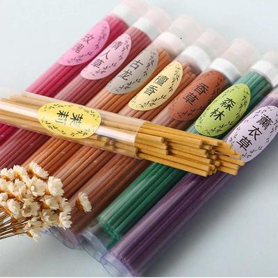 50 Stück/Box Natürliche Räucherstäbchen Jasmin Lavendel Duft Handgemachte Aromatherapie-Stäbchen Yoga Meditation Luftreinigung Räucherstäbchen