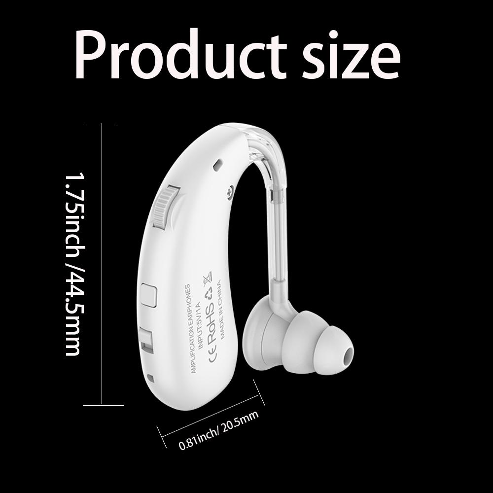 Auxiliary Headphones with Hearing Aid Function Hanging Ear Noise Reduction Designed for the Elderly