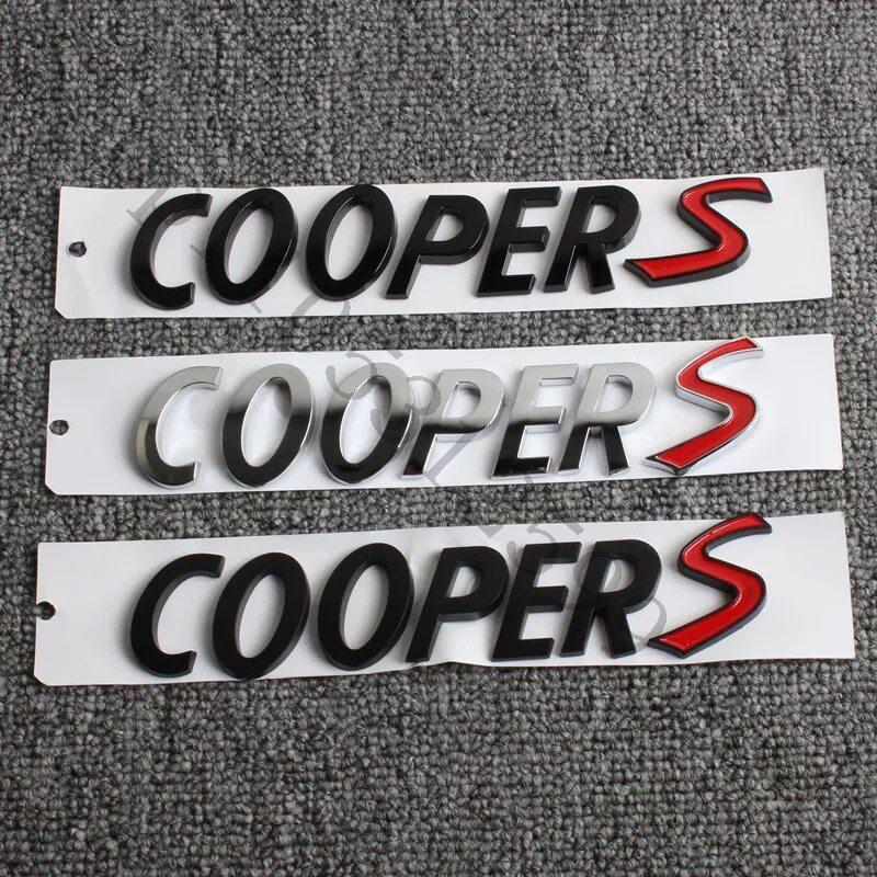 Car Body Rear Trunk Badge Sticker Decoration For MINI R53 R52 R56 R55 R57 R58 R59 R60 F56 F55 F54 F57 F60 COOPER S Accessories
