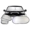 6-Piece Silver Coated Car Sunshade Set with Tote Bag - Large Summer Sun Protection for Interior Decoration