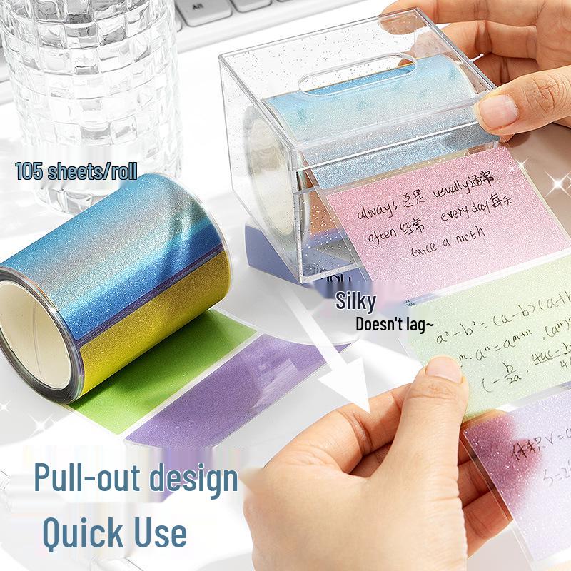 Pearlescent Cartoon Sticky Note Labels - Cute, Fresh, Creative Markers