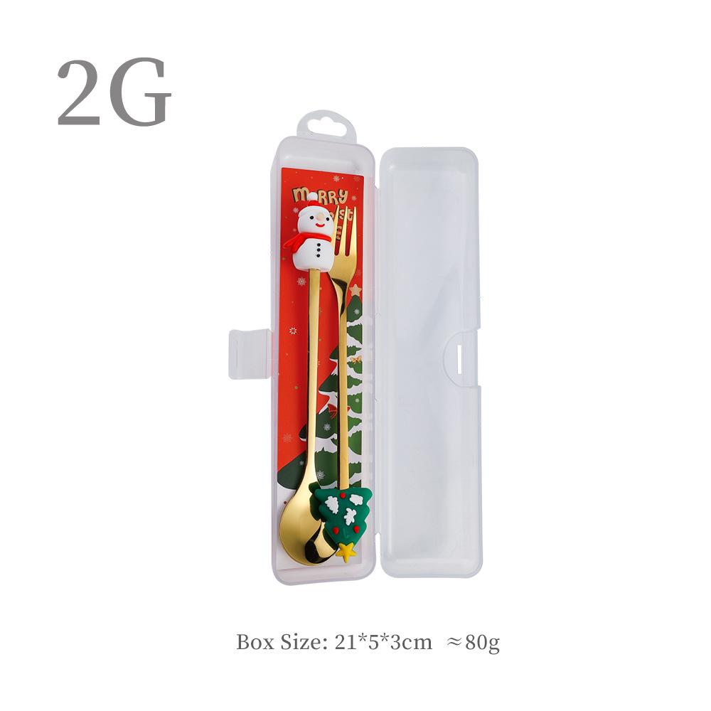 Cross-border Christmas Santa Claus Spoon Set – Cute Cartoon Coffee & Dessert Spoons, Perfect Christmas Gift.