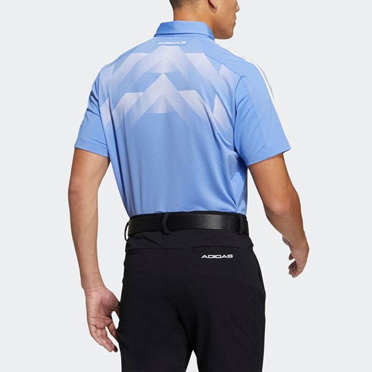 Adidas Three-Stripe Logo Polo Shirt Men Tops Blue HT6864