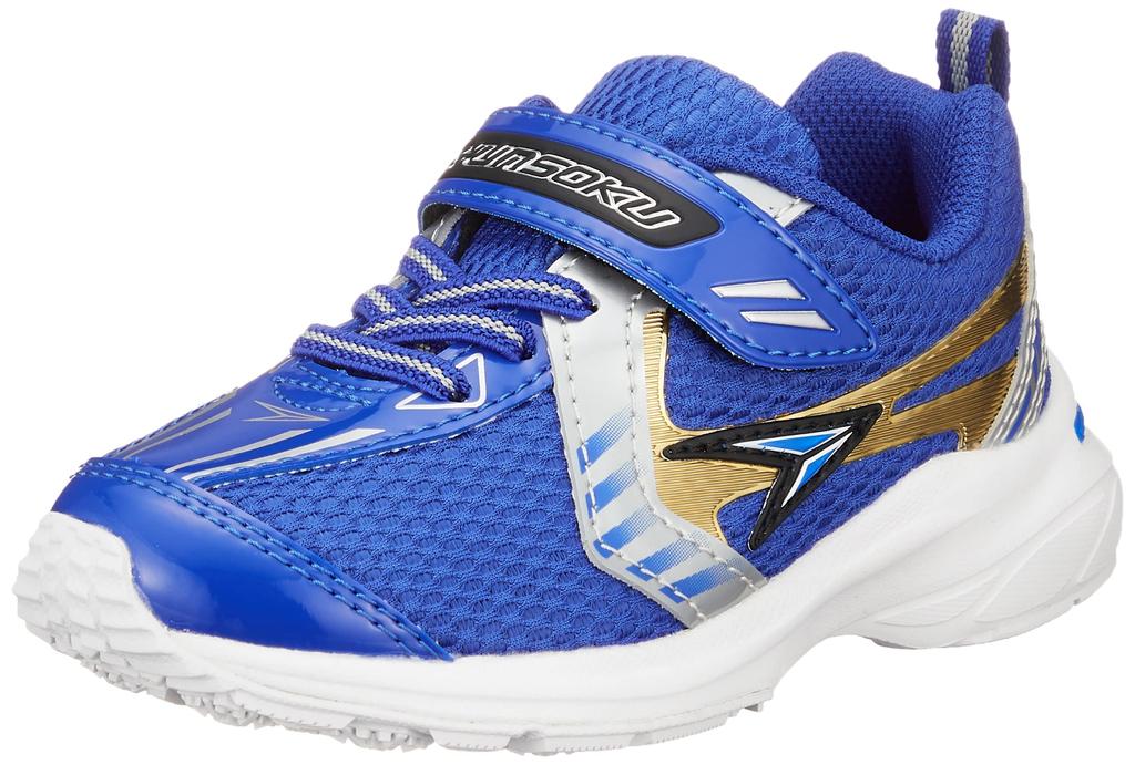 Shunsoku Athletic SJC White Cm Sneakers, Shoes, Wide, Lightweight, 16-23cm, 2.5E, Kids, Boys, 0360, Blue, Sole, 16.0