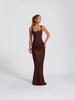 Available: Women's Spring 2026 Slim-fit Strappy Maxi Dress, Solid Color, Bodycon Design