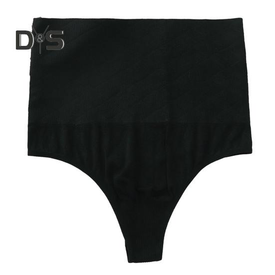 Sexy Women High Waist Tummy Control Thong Shapewear Solid Color Seamless Shaping Briefs Underwear Body Shaper Panties