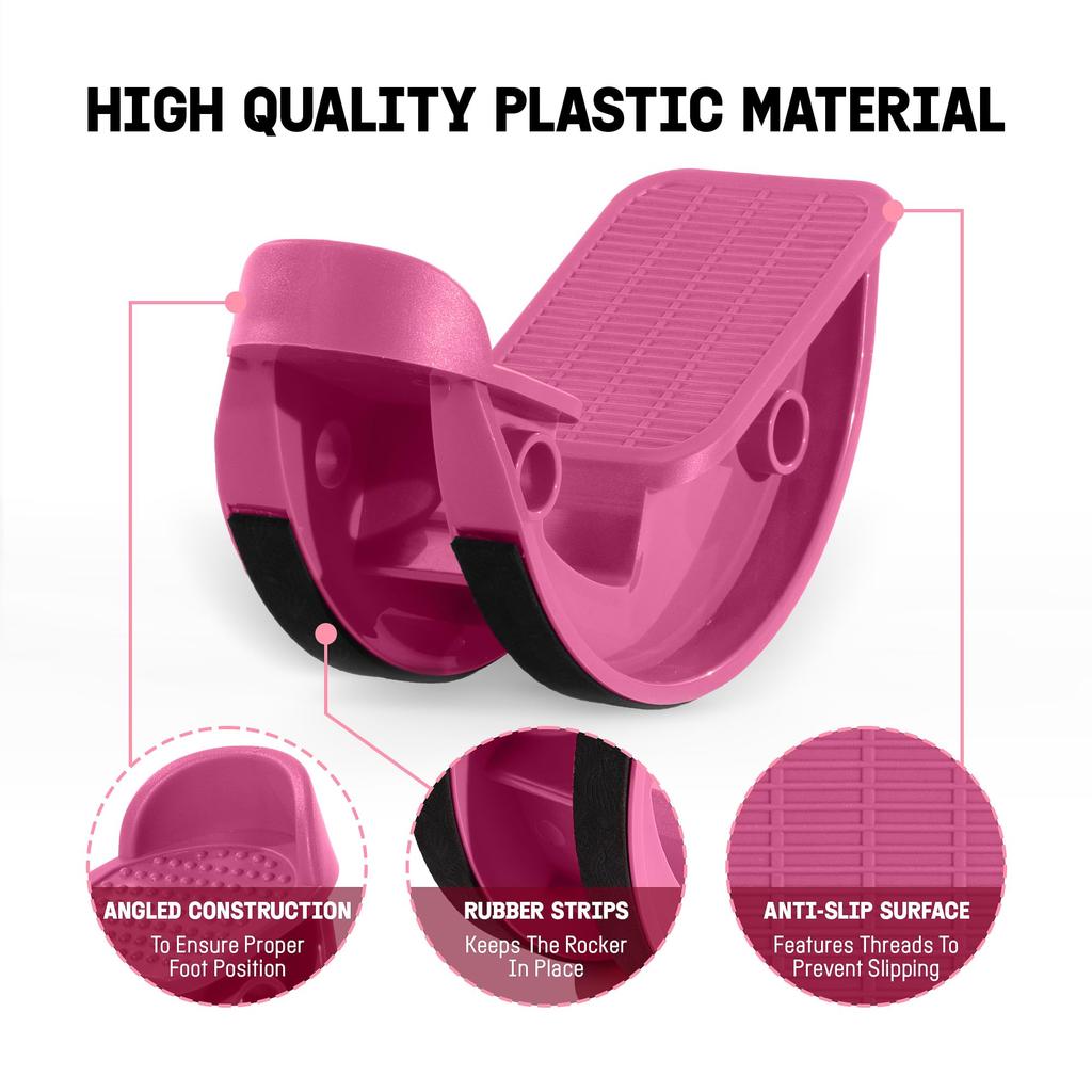 Yes4All Foot Locker Stretch 27cm Long X 10cm Wide X 13cm for Yoga and 1 Piece Imported from L5PY Board, Pink, High, Plastic, Fitness, [Officially