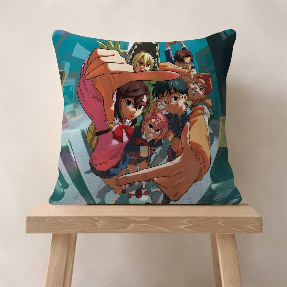 Anime DDandadan Characters Pillow Gift Home Office Decoration Bedroom Sofa Car Cushion Cover Case 45x45