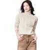 Hengyuanxiang Women's Thick 100% Wool Turtleneck Sweater