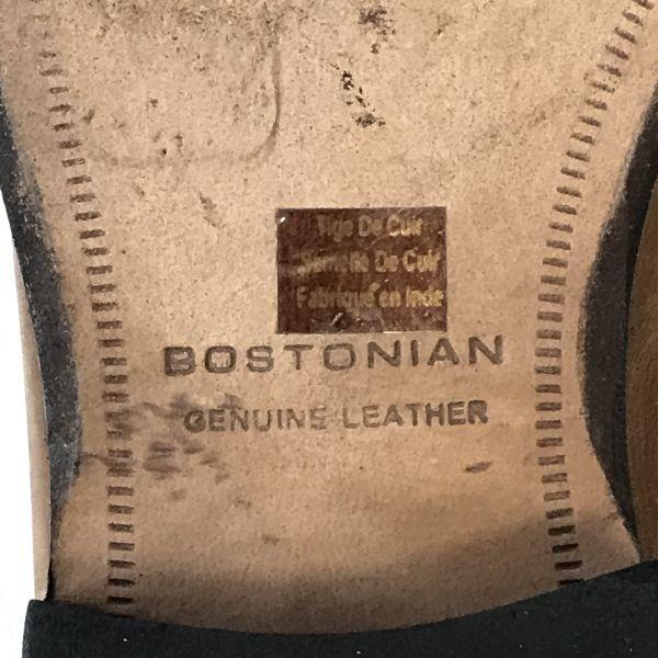 BOSTONIAN Vollleder Oxford Herren 11.5M 29.0-29.5 Braun Kappe(GEBRAUCHT)