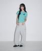 Seulliggeullou Striped Lettering Sweatpants [Gray]