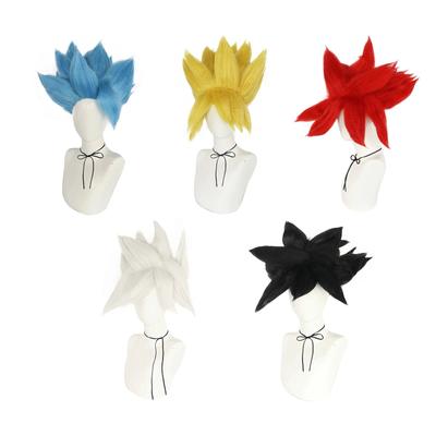 Adulto anime sintético dragon ball z saiyan son goku gogeta vegetto peruca cosplay para halloween natal cosplay
