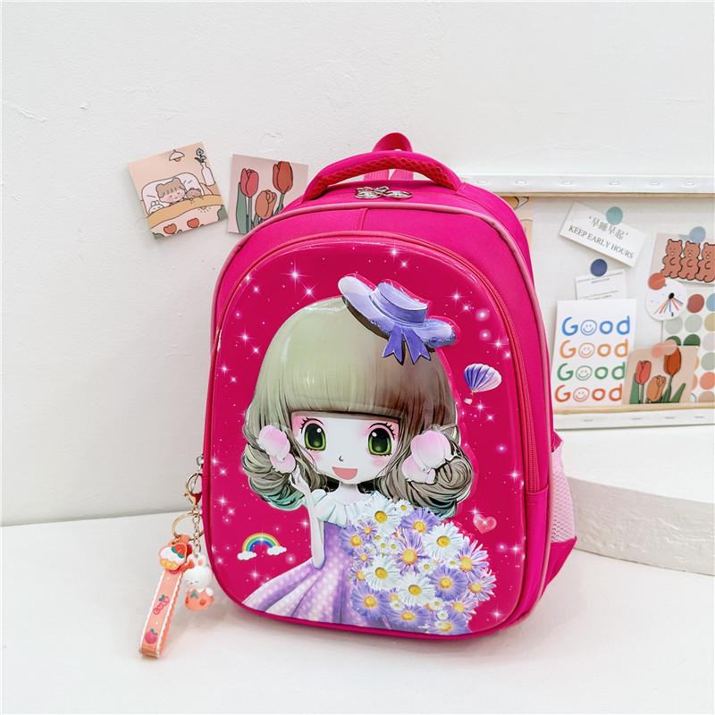 Colorful Cartoon-themed Kids Backpack With Ergonomic Shoulder Straps маджента