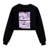 5632 Kids Girls Lily Lovebraids Printed Short Style Loose Long Sleeves Sweatshirt